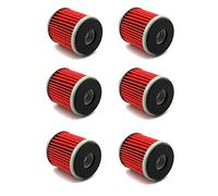 XLJOY 6 filtros de aceite para Yamaha 5D3-13440-09 YZ250F YZ450F WR250 WR450 YFZ450