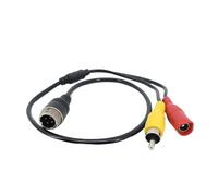 XLJP 1 unidad/2 uds cabeza de aviación M12 4 pines macho hembra a BNC DC RCA macho hembra conector de extensión adaptador de Cable 35cm de largo for seguridad de cámara CCTV ( Color : Type1 )
