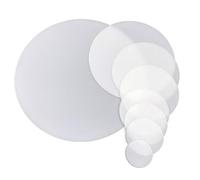XLJP 1PC/5Pcs Plastic Flashlight Diffuser Lens LED Torch DIY Filter PC Lens White Color Cover Milky White Film Round Anti-Glare Lamp Cover Dia 35mm- 50mm - 190mm (Color : 5 Pieces, Size : 110mm)