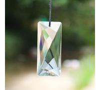 XLJP 5PCS Colgante de Cristal 2 Pulgadas Arte de Vidrio Lámpara de araña de Prisma Rectangular Pieza de reemplazo Atrapasueños Facetado Pilar Brillante Prisma Colgante