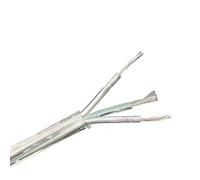 XLJP Cable eléctrico aislante de PVC transparente de 2 núcleos/3 núcleos, cables de alimentación de PVC transparente de 250V, Cable redondo Flexible de 2/3/5/10/20 metros (Color : 3 core, Size : 10m