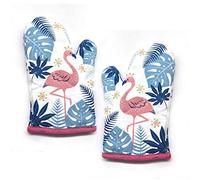 XLKJ 1 Par Guantes de Horno, Resistentes Al Calor Guantes de Cocina, Guantes y Agarraderas para Horno, Juego de Cocina Hornear Parrilla Barbacoa Guantelete