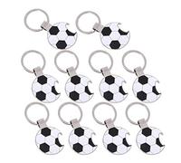 XLKJ 10Pcs Abrebotellas de Cerveza Portátil, Abridor con Llavero con Diseño de Fútbol, Abrebotellas Doméstico de Metal para Bebidas