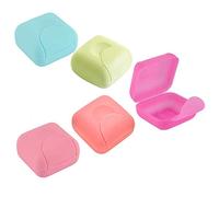 XLKJ 2 PCS Jabonera Baño la Ducha Portátil, Jabonera de viaje con cierre, silicona, pp para Deportivo Al Aire Libre (Tamaño Pequeño)