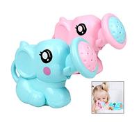 XLKJ 2 Piezas Juguetes de Baño para Bebé, Juguete Regadera Elefante Ducha, Natación Del Bebé Baño Ducha Spray Herramienta Agua Juguetes con Divertidos Dibujos Animados