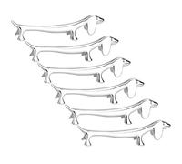 XLKJ 6 Pcs Soporte para Palillos, Palillos Descansa, Soporte para Cuchillo de Aleación de Zinc, Soporte para Palillos de Mesa para Restaurante