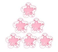 XLKJ 6 Piezas Posavasos de Silicona, Posavasos Decorativos, Posavasos de Cerámica Antideslizante para Vidrio Copas (Rosa)