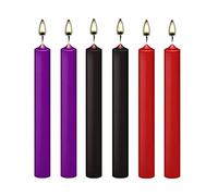 XLKJ 6 Piezas Velas de Baja Temperatura, Vela Romántica, Vela de Cena con Mechas de Algodón para Rituales, Vigilia con Velas, Decoración Hogareña