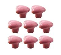 XLKJ 8 Pcs Pomos para Armario, Tiradores de Cajón Perillas de Cerámica, Perillas de Los Muebles en Forma de Corazón para Los Cajones