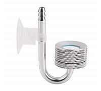 XLKJ CO2 Atomizador Difusor, Difusor de CO2 para Tanque de Peces, Tubo de Refinación de CO2, para Plantas de Acuario Agua Hierba (Plata)