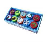 XLKJ Conjunto de 10 Sellos Navidad para Niños, Sellos de Juguetes, Estampadores Navideños, Estampillas de Tinta Niños para Favor de Fiesta Infantil Premios Escolares Regalo de Cumpleaños