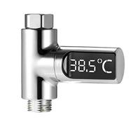 XLKJ Ducha Temperatura Pantalla LED, Termómetro de Ducha Digital LED,Termómetro de Agua para Baño Giratoria de 360 ° para Baño de Bebé