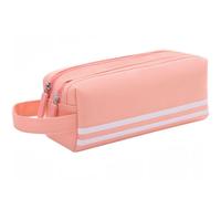 XLKJ Estuches Dos Compartimientos, Estuche Escolar de Lápices de Gran Capacidad, Estuches Escolares Portable, Estuche Organizador Portalapices para Adolescentes Estudiantes Adultos, Rosado