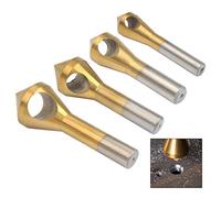 XLKJ - Fresa de desbarbarbado (4 piezas, biselado para corte de metal, madera y plástico)
