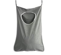 XLKJ Grande Bolsa de Almacenamiento de Ropa Colgante 76 * 51cm,Bolsas de Lavandería Colgantes,con 2 Ganchos de Puert 2 Ganchos de Succión,Bolsa Organizadora para Dormitorio,Habitación,Gris