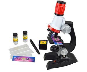 XLKJ Juguete Microscopio Infantil de plástico Portatil para Niños 3 4 5+ Juguete Educativo