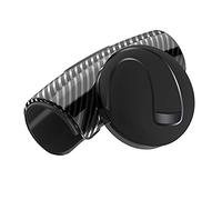XLKJ Pomo de Volante para Carro,Perilla del Volante Universal,Silicona de Doble Capa con Apariencia de Carbono Fácil Instalación Control Flexible Negra