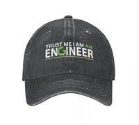 XLLDAANC Confía en mí, Soy un Ingeniero Meme Mecánico Gorra de béisbol Unisex Cita de ingeniería Gorra Lavada desgastada Gorra Snapback al Aire Libre Algodón, para Todas Las Estaciones