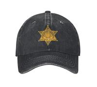 XLLDAANC Gorra de béisbol Casual Dukes The of Hazzars Police Badge Unisex Denim Desgastado Lavado Sombrero de algodón para Exteriores, para Todas Las Estaciones
