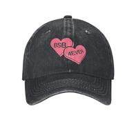 XLLDAANC Gorras de béisbol Backstreet The BSB Logo Candy Hearts Vintage Denim Band Sun Cap Hombres Mujeres Exterior Ajuste Ajustable Sombrero de algodón, para Todas Las Estaciones