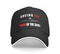 XLLDAANC Hombres Mujeres 747 Reinas de los cielos Sombreros Moda Gorras de béisbol Avión Papá Sombrero Camionero Trabajador Gorra Ajustable Gorra Deportiva Algodón, para Todas Las Estaciones