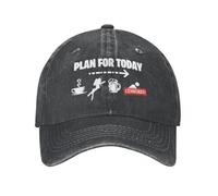 XLLDAANC Plan For Today Coffe Dive Beer Sex Baseball Caps Retro Distressed Washed Diving Freediving Sun Cap Hombres Outdoor Travel Caps Hat Algodón, para Todas Las Estaciones