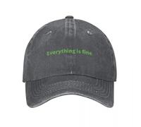 XLLDAANC Todo está Bien. Gorra de béisbol de Espuma de Lujo para Fiestas Gorras de algodón para Mujer para Hombre, para Todas Las Estaciones