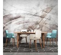 XLMING Abstract Retro Stereo Art Line Geometric 3D Papel Pintado Tapiz Textura de Seda Oficina Comedor Sofá Dormitorio Sala Estar TV Fondo Pantalla-250cm×170cm