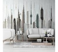 XLMING Abstracto Arquitectura Geometría Líneas Dibujado A Mano 3D Papel Pintado Lujo Casa Sala Decoración Estar Comedor Sofá Dormitorio TV Fondo de Pared-150cm×105cm