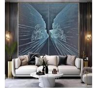 XLMING Abstracto Azul Oscuro Texturas Geometría Creativo 3D Papel Pintado Lujo Casa Sala Decoración Estar Comedor Sofá Dormitorio TV Fondo de Pared-300cm×210cm