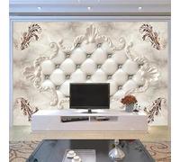 XLMING Abstracto Geométrico Plantas Imitación Mármol Texturas 3D Papel Pintado Lujo Casa Sala Decoración Estar Comedor Sofá Dormitorio TV Fondo de Pared-150cm×105cm