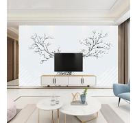 XLMING Abstracto Geométrico Simple Dibujado A Mano Alce 3D Papel Pintado Pared Decorativo Aspecto Seda Estudio Comedor Vinilos Dormitorio Sofás TV Cocina-430cm×300cm