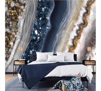 XLMING Abstracto Líneas Geométricas Multicolor Efecto Mármol 3D Papel Pintado Lujo Casa Sala Decoración Estar Comedor Sofá Dormitorio TV Fondo de Pared-430cm×300cm