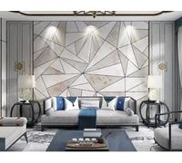 XLMING Abstracto Minimalista Geométrico Marmolado Textura Papel Pintado 3D Seda De Lujo Pared Estudio Comedor Sofa Dormitorio Madera Salon Tv Decorativo-430cm×300cm