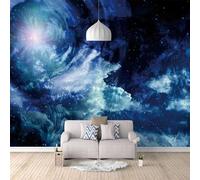 XLMING Abstracto Tinta China Universo Cielo Estrellado Galaxia 3D Papel Pintado Lujo Casa Sala Decoración Estar Comedor Sofá Dormitorio TV Fondo de Pared-250cm×170cm