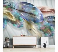 XLMING Acuarela Sencilla Art Line Pluma De Colores 3D Papel Pintado Seda Texturizada Primera Calidad Sala De Estar Sofá Dormitorio Comedor Hogar Pared-150cm×105cm
