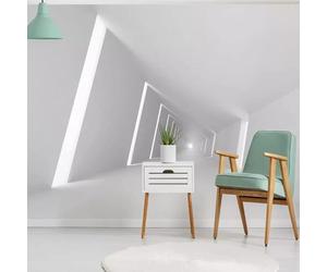 XLMING Arquitectura Geométrica Tridimensional Blanca Extensión Espacial 3D Papel Pintado Tapiz Textura de Seda Oficina Comedor Sofá Dormitorio Sala Estar TV Fondo Pantalla-400cm×280cm