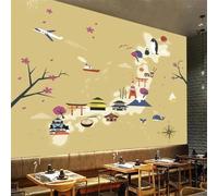 XLMING Arquitectura Retro De Dibujos Animados Pingüino Avión Ballena 3D Papel Pintado Tapiz Textura de Seda Oficina Comedor Sofá Dormitorio Sala Estar TV Fondo Pantalla-400cm×280cm