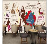 XLMING Arte Retro De Mariposas Bailando Dibujado A Mano 3D Papel Pintado Lujo Casa Sala Decoración Estar Comedor Sofá Dormitorio TV Fondo de Pared-350cm×256cm