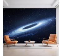 XLMING Azul Vía Láctea Cosmos Cielo Estrellado Estrellas 3D Papel Pintado Tapiz Textura de Seda Oficina Comedor Sofá Dormitorio Sala Estar TV Fondo Pantalla-150cm×105cm