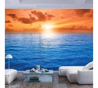 XLMING Bello Puesta De Sol Azul Mar Arte 3D Papel Pintado Lujo Casa Sala Decoración Estar Comedor Sofá Dormitorio TV Fondo de Pared-150cm×105cm