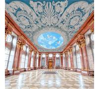 XLMING Cielo Azul Nubes Blancas Pájaros Volando Creatividad Yeso 3D Papel Pintado Lujo Casa Sala Decoración Estar Comedor Sofá Dormitorio TV Fondo de Pared-350cm×256cm