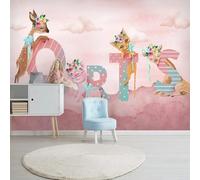 XLMING Cosy Cartoon Animal Kitten Piggy Nubes 3D Papel Pintado Lujo Casa Sala Decoración Estar Comedor Sofá Dormitorio TV Fondo de Pared-150cm×105cm