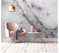 XLMING Creatividad Gris Geométrico Imitación De Mármol Textura Papel Pintado 3D Seda De Lujo Pared Estudio Comedor Sofa Dormitorio Madera Salon Tv Decorativo-150cm×105cm