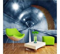 XLMING Creatividad Tridimensional Túnel Espacio Extensión 3D Papel Pintado Lujo Casa Sala Decoración Estar Comedor Sofá Dormitorio TV Fondo de Pared-400cm×280cm