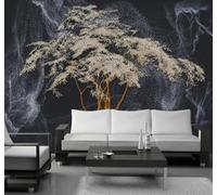 XLMING Creatividad Un Árbol Minimalista Tridimensional Artístico 3D Papel Pintado Tapiz Textura de Seda Oficina Comedor Sofá Dormitorio Sala Estar TV Fondo Pantalla-150cm×105cm