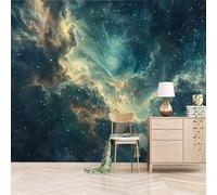 XLMING Creativo Cosmos Tridimensional Colorido Cielo Estrellado 3D Papel Pintado Lujo Casa Sala Decoración Estar Comedor Sofá Dormitorio TV Fondo de Pared-200cm×140cm