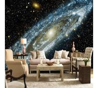 XLMING Creativo Tridimensional Cosmos Vórtice Cielo Estrellado 3D Papel Pintado Tapiz Textura de Seda Oficina Comedor Sofá Dormitorio Sala Estar TV Fondo Pantalla-400cm×280cm