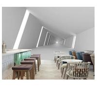 XLMING Creativo Tridimensional Túnel Extensión Espacial Individualidad 3D Papel Pintado Tapiz Textura de Seda Oficina Comedor Sofá Dormitorio Sala Estar TV Fondo Pantalla-430cm×300cm