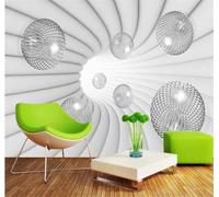 XLMING Creativo Túnel Tridimensional Esfera Expansión Espacial 3D Papel Pintado Tapiz Textura de Seda Oficina Comedor Sofá Dormitorio Sala Estar TV Fondo Pantalla-200cm×140cm